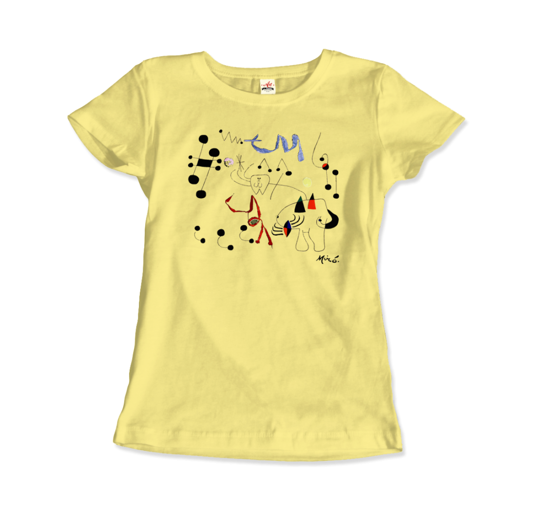 Joan Miro Woman Dreaming of Escape 1945 artwork t-shirt