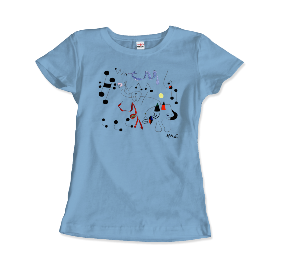Joan Miro Woman Dreaming of Escape 1945 artwork t-shirt