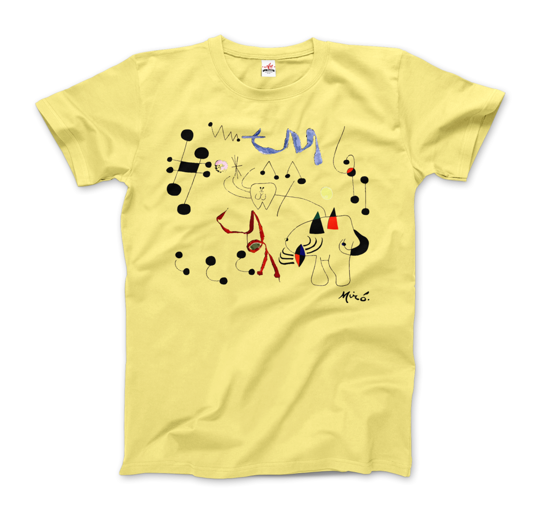 Joan Miro Woman Dreaming of Escape 1945 artwork t-shirt
